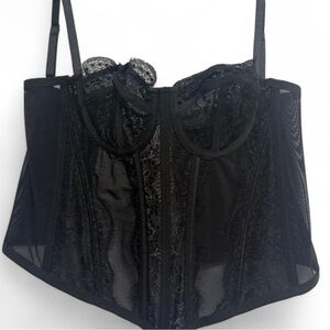 Elegant Black Lace Corset